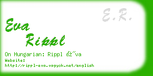 eva rippl business card